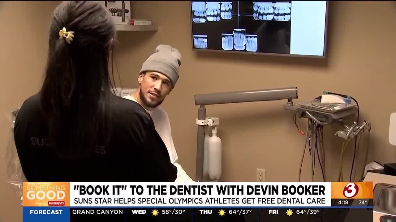Devin Booker helps Special Olympics athletes get free dental care