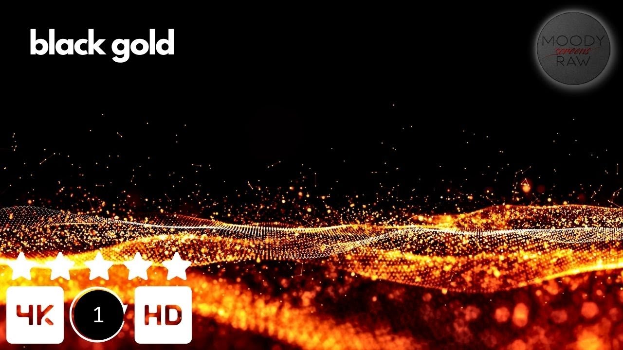 Golden Particle Wave 4K Visual Loop (Silent) | Atmospheric Luxury Display | Seamless Loop