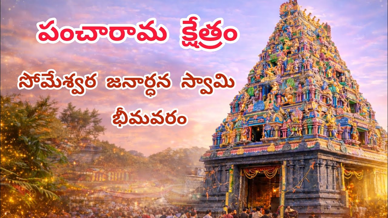 పంచారామ క్షేత్రం | సోమేశ్వర జనార్ధన స్వామి | భీమవరం🙏 #pancharamam #gunupudi #shivalayam #viralvideo 