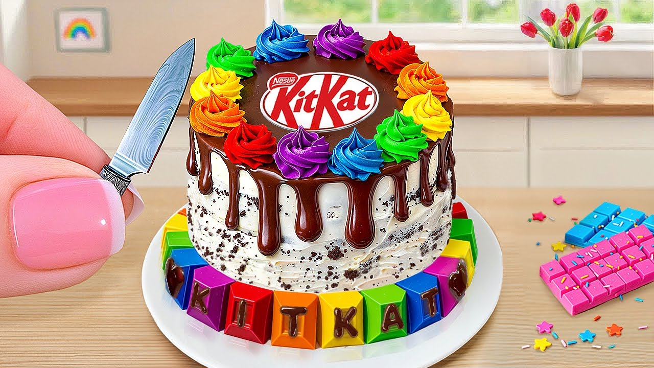 Ultimate Kit Kat Cake 🎂🌈 | Colorful Mini Cake Compilation ASMR