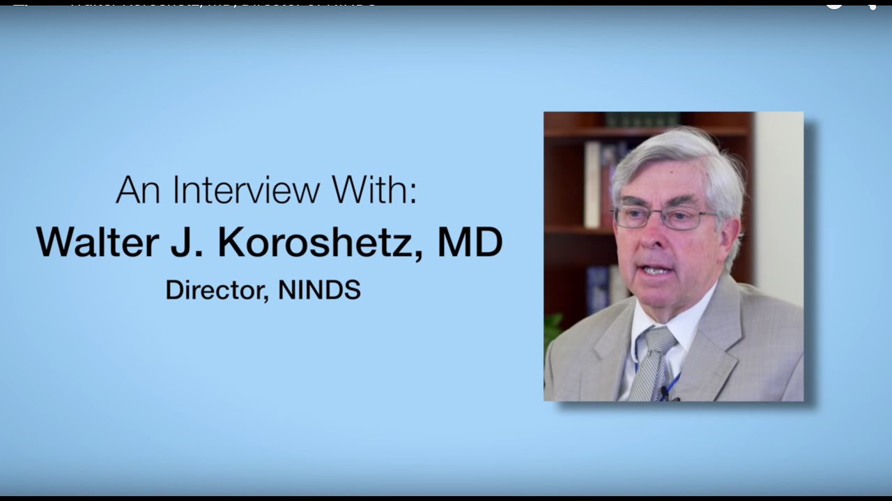 Walter Koroshetz, MD, Director of NINDS