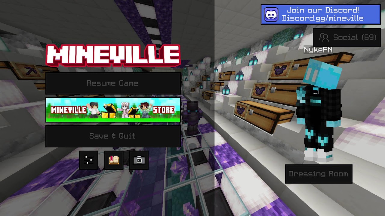 MINEVILLE LIFESTEAL SMP (SPAWN PVP AND CHILLIN)