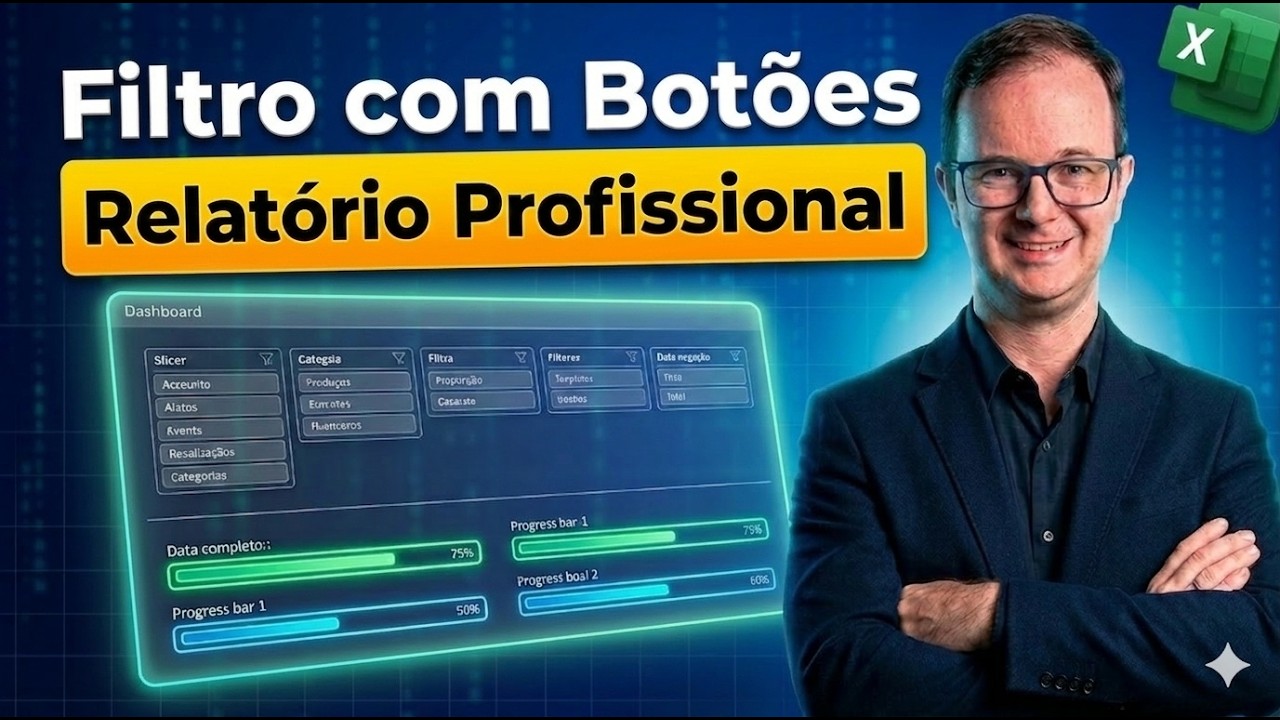 Filtro Interativo no Excel: Clique em Botões e Filtre sua Tabela