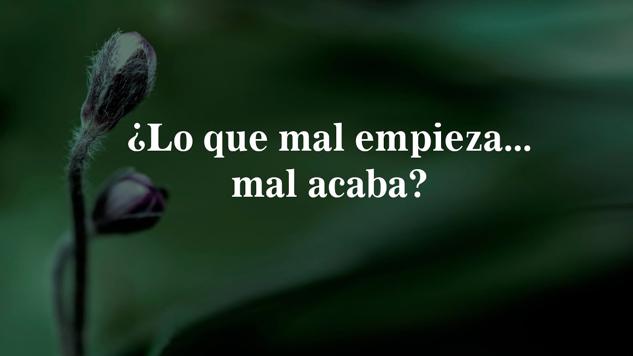 ¿Lo que mal empieza... mal acaba?