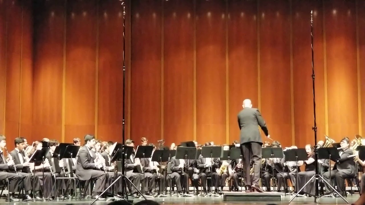 In the center ring by Clements High School Band