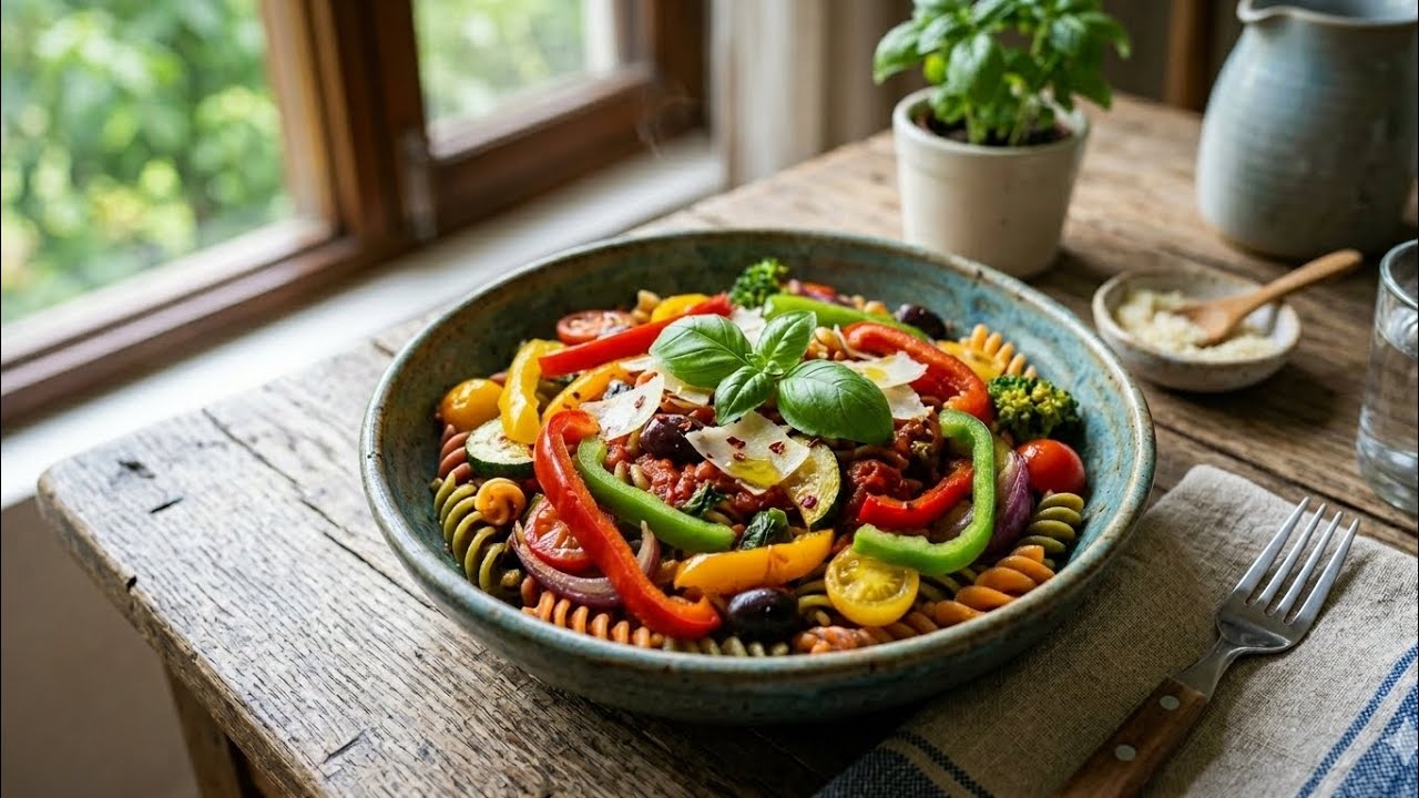Holi Hai! Harvest Bowl pasta #homemaderecipe #pastarecipes #pastalover #lovefoodies 