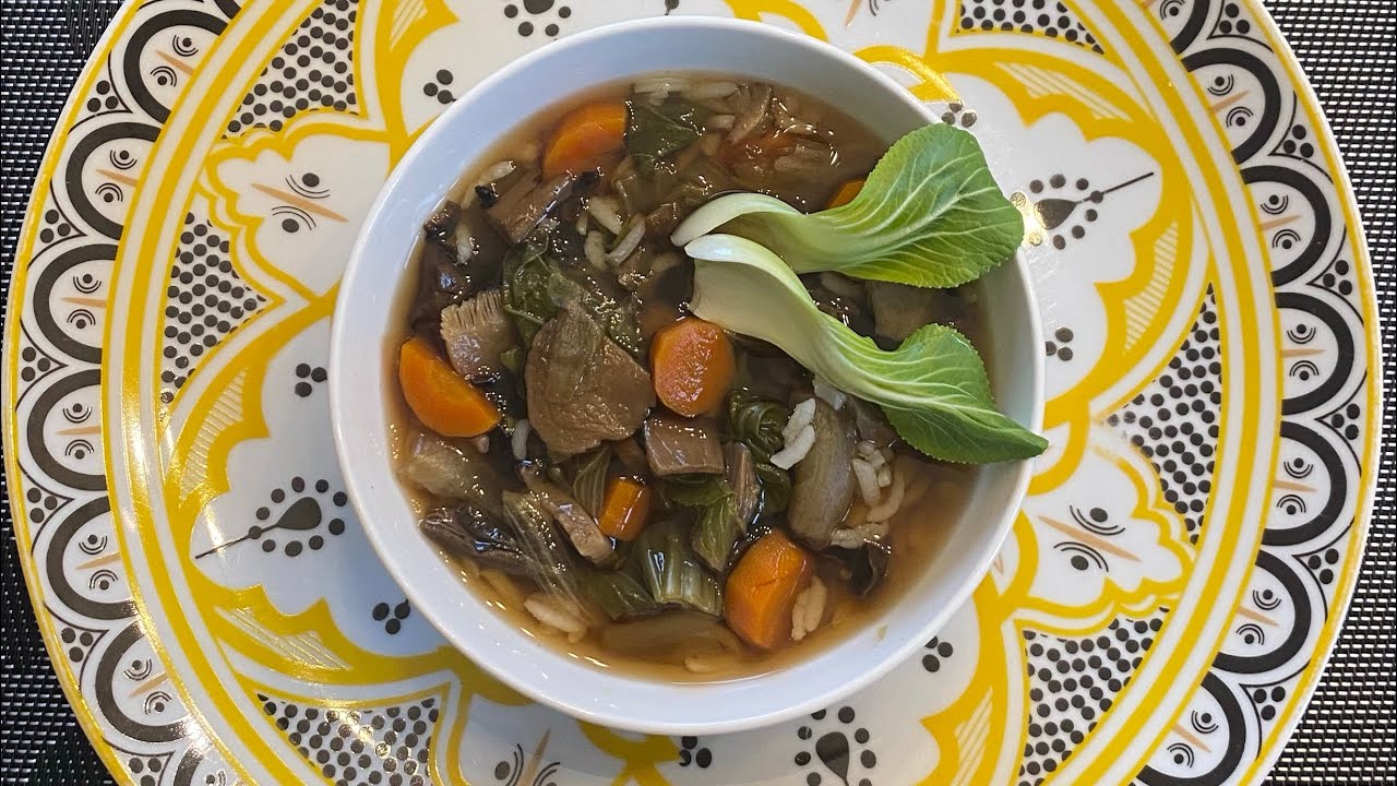 ZUPPA CON PAK-CHOI LIGHT-cotta senza grassi aggiunti/ DIETARY PACK-CHOI SOUP/SOPA CON PAK-CHOI LIGHT