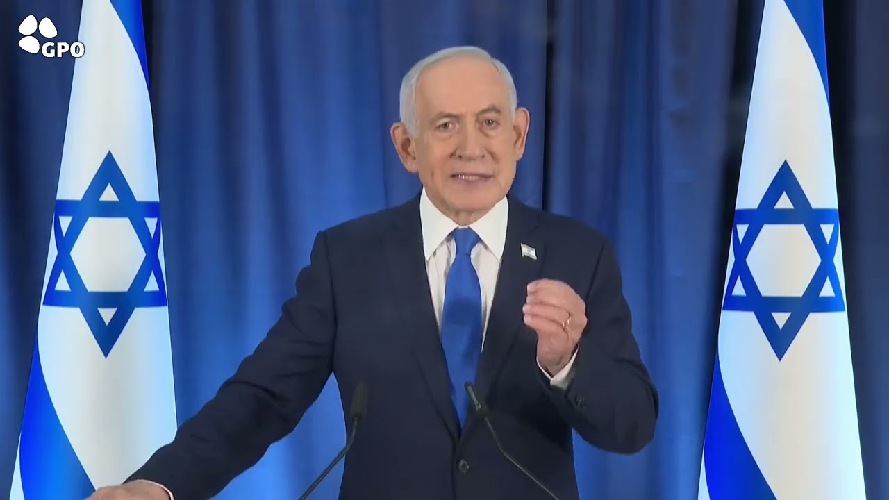 נאום בנימין נתניהו במהלך המלחמה עם איראן - 12/3/26 (צילום: לע״מ)
