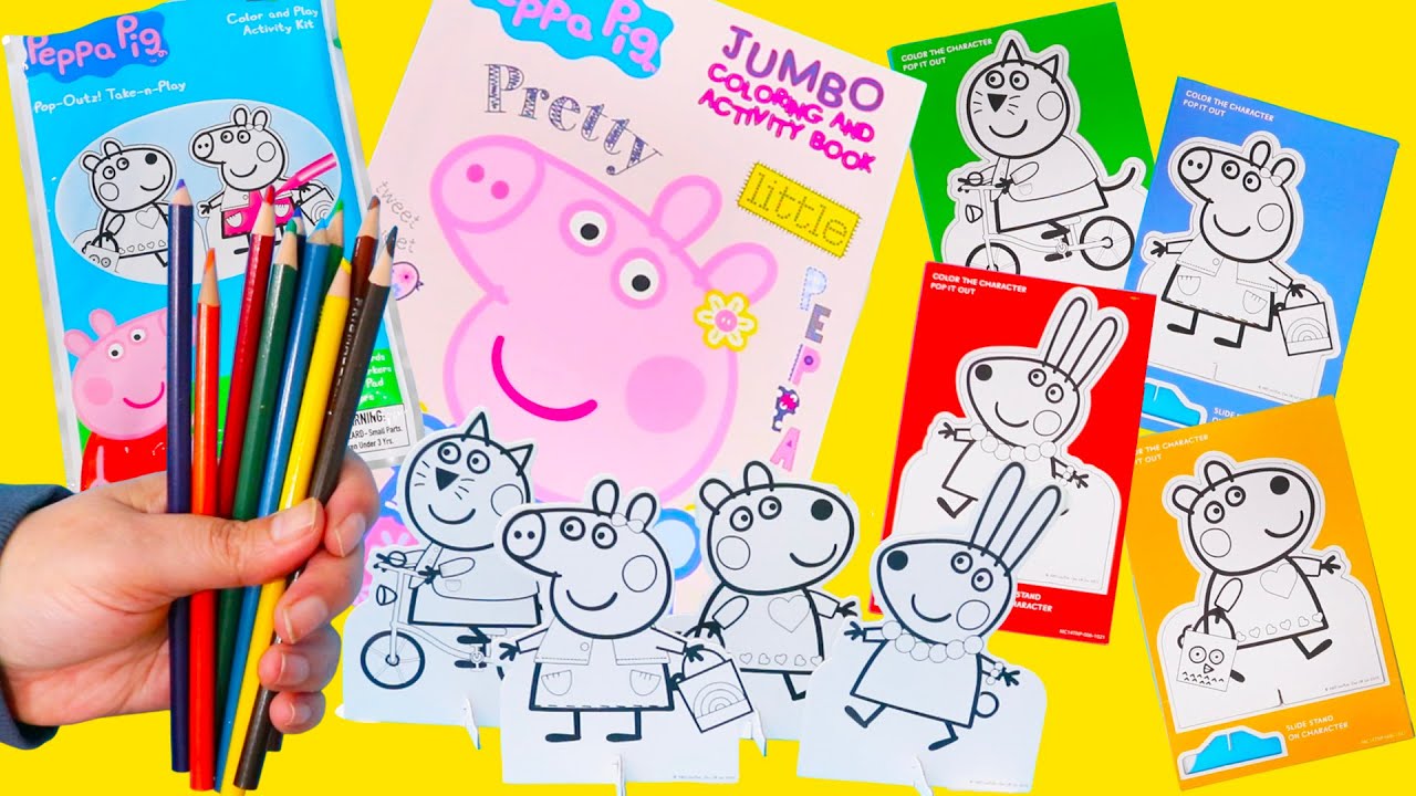 Peppa Pig Paper Dolls + Drawing and Coloring Activities for Kids