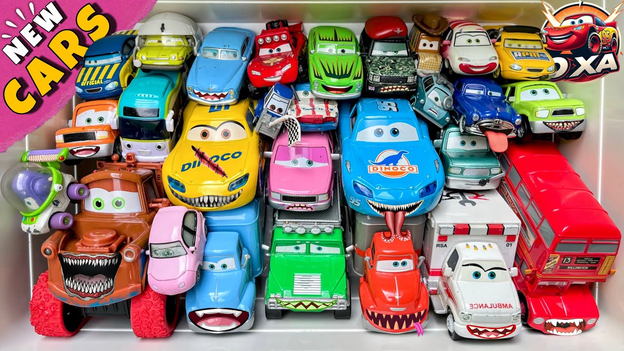 Disney Pixar Cars Unboxing Review | Lightning McQueen, Tow Mater, Chick Hicks, Sally Carrera, Cruz