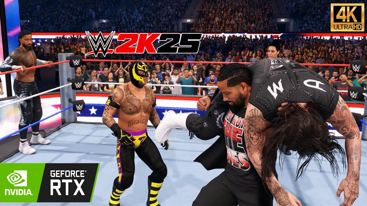 WWE 2k25 : Usos vs Mysterios (No Rules, All Violence) -  (4K60fs)