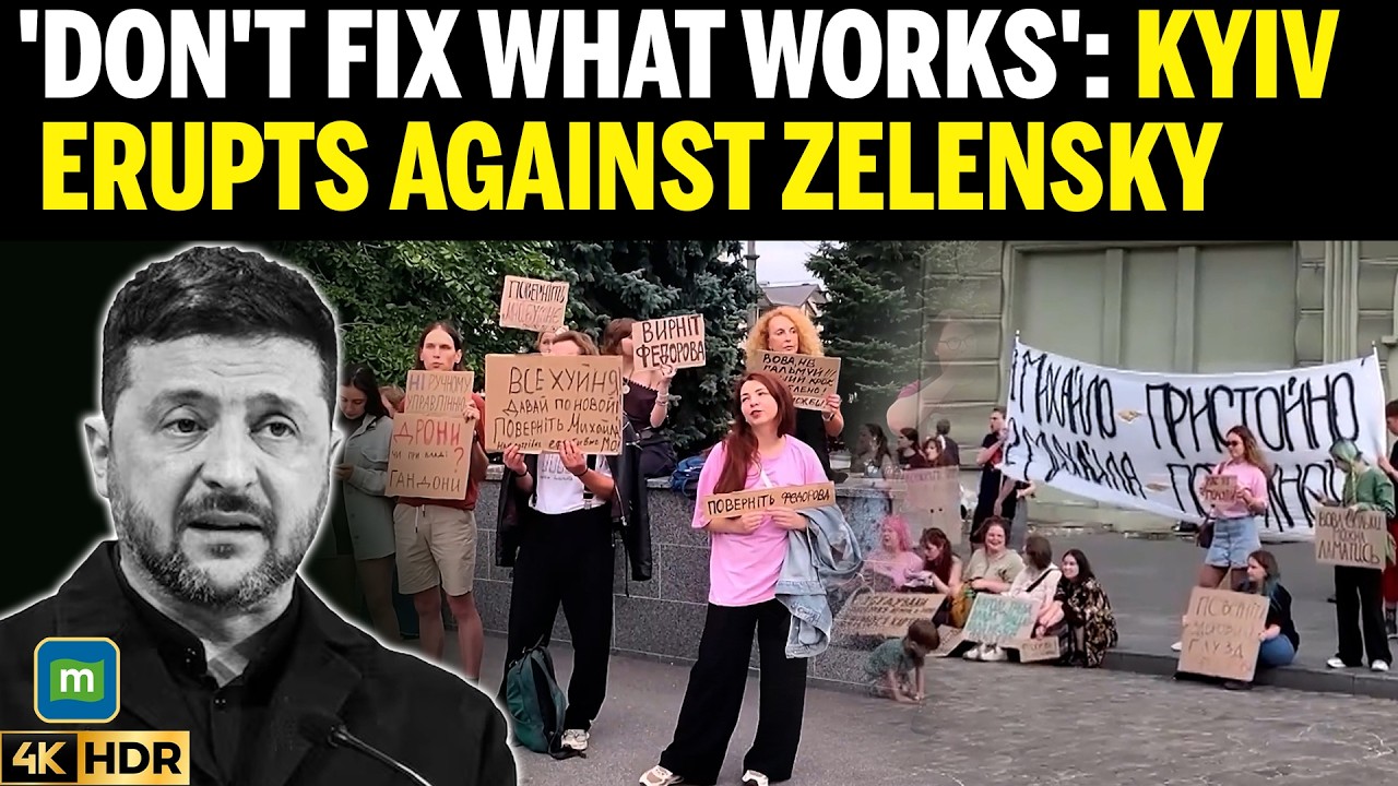 WATCH: 'BRING FEDOROV BACK' Ukrainians turn on Zelensky after DefMin reshuffle in Odessa