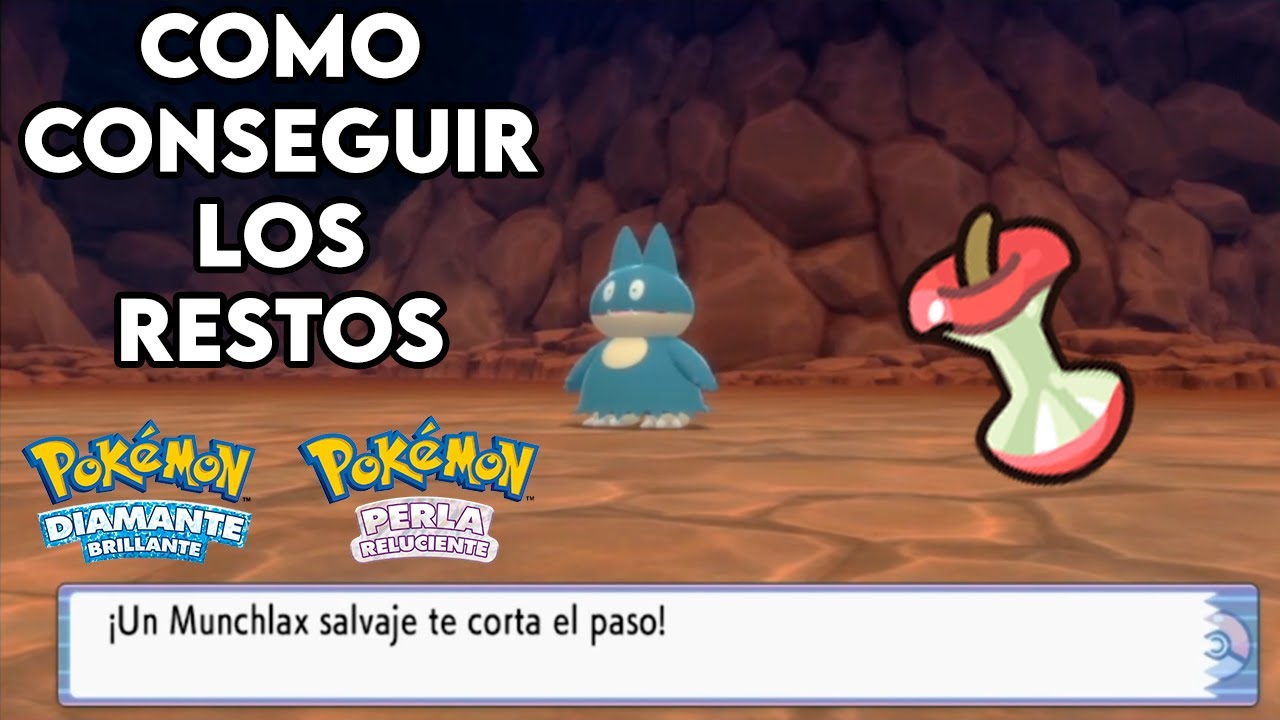 Como conseguir los RESTOS Pokémon Diamante Brillante y Perla Reluciente