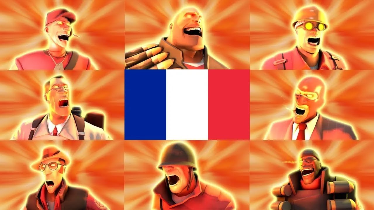 Team Fortress 2 Classes Screaming In French