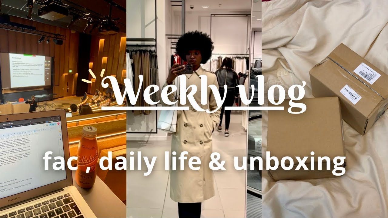 Weekly Vlog étudiant: Fac, daily life et unboxing 
