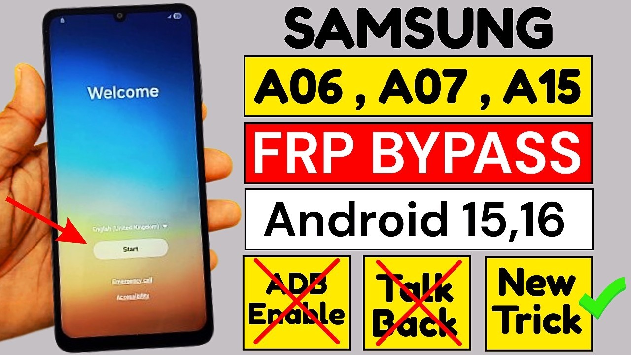 Samsung A06 / A07 / A15 Google Account Bypass | Android 15-16 | Samsung FRP Bypass New Method 2026