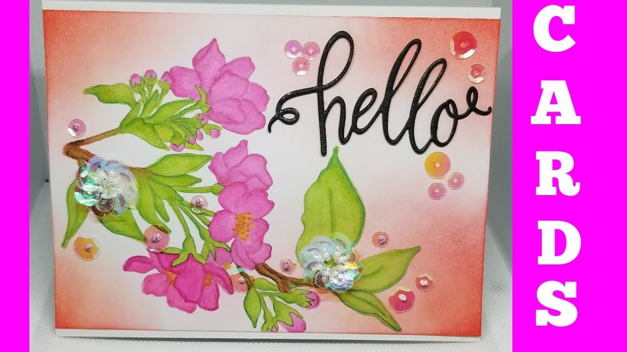 Sewn in  Sequin Card