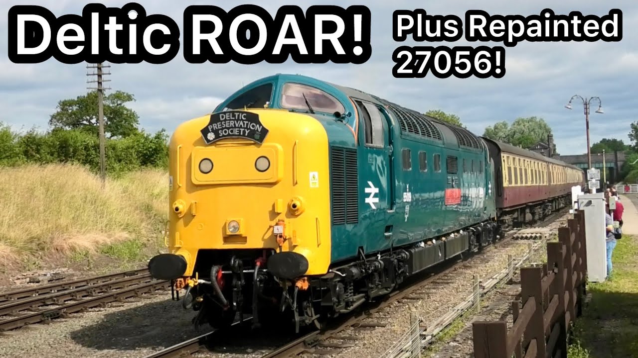Deltic DISTURBANCE! No Saturday Lie In at Loughborough as 55019 ROARS Into Life! Plus 27056!