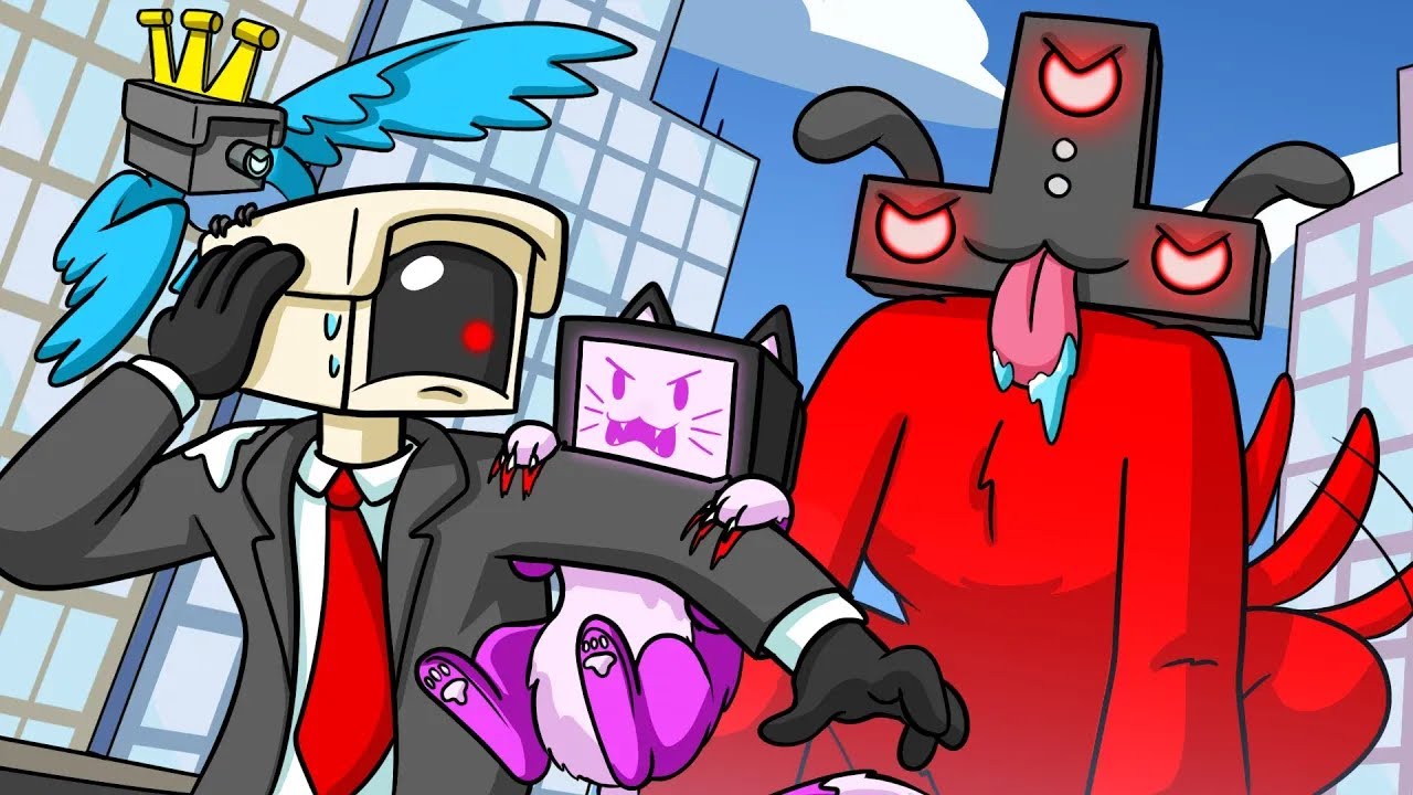 SKIBIDI TOILET PERO SON MASCOTAS... (Animación)