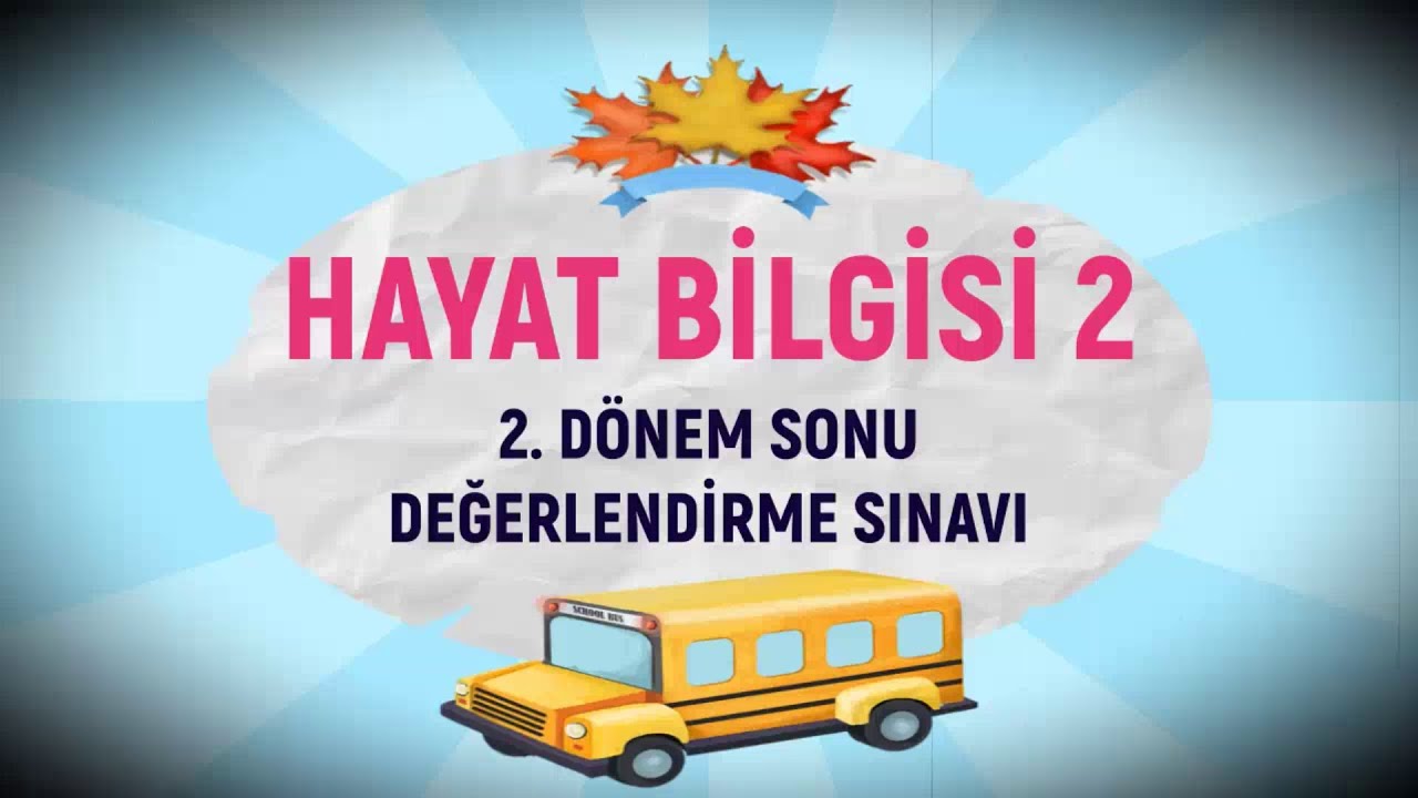 2. SINIF HAYAT BİLGİSİ 2. DÖNEM DENEME SINAVI