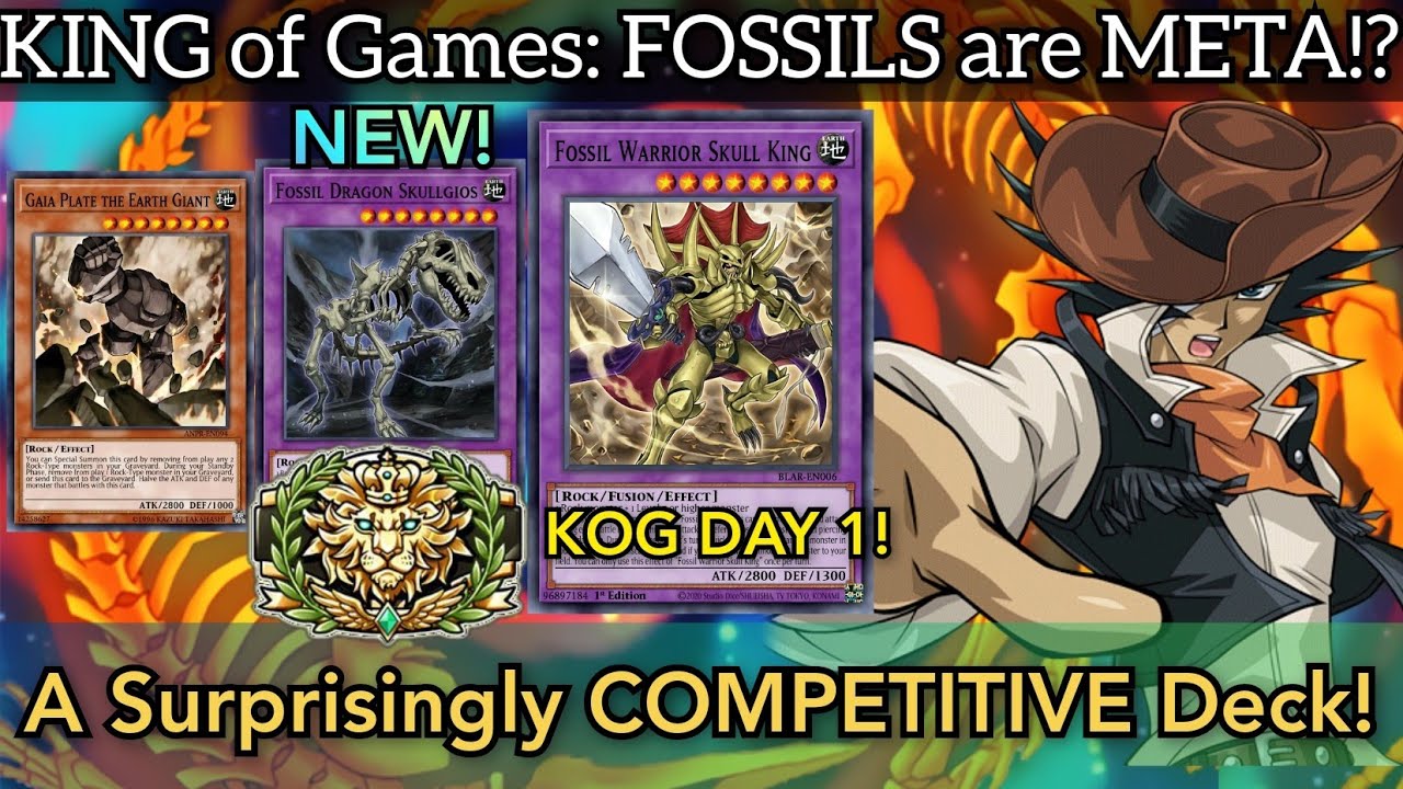 [KoG] WHAT?! KING of Games with NEW FOSSILS Deck! JIM Crocodile is Here!👑🐊🦴 [Duel Links]