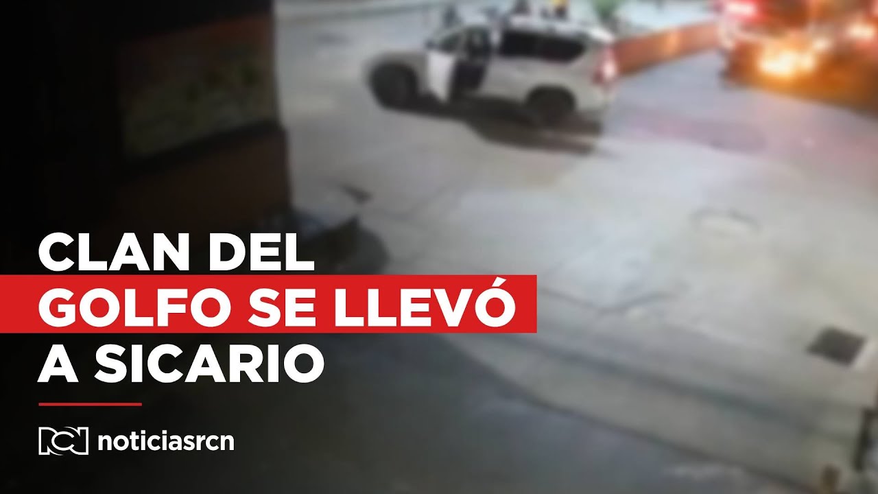 En video: Clan del Golfo se llevó a sicario detenido por la Policía tras intento de homicidio