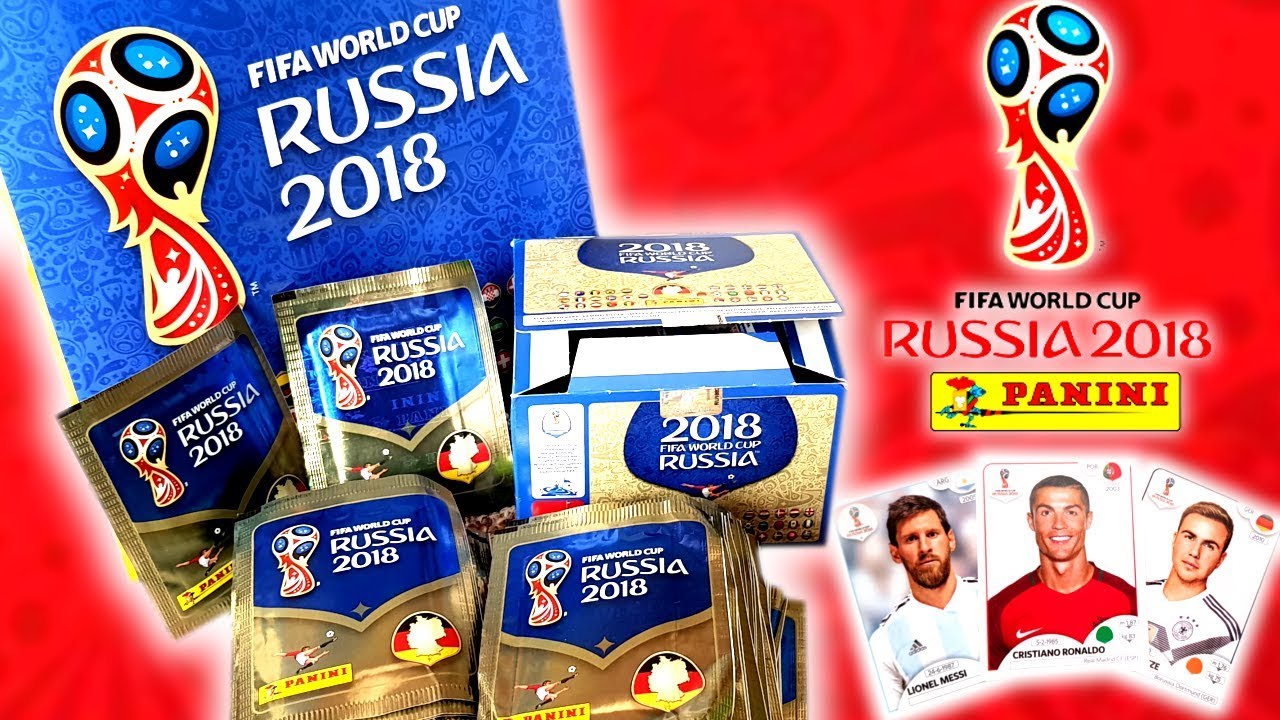 KOMPLETTE DISPLAY BOX (100 TÜTEN 500 STICKER!!!) Panini FIFA World Cup 2018 WM Sticker