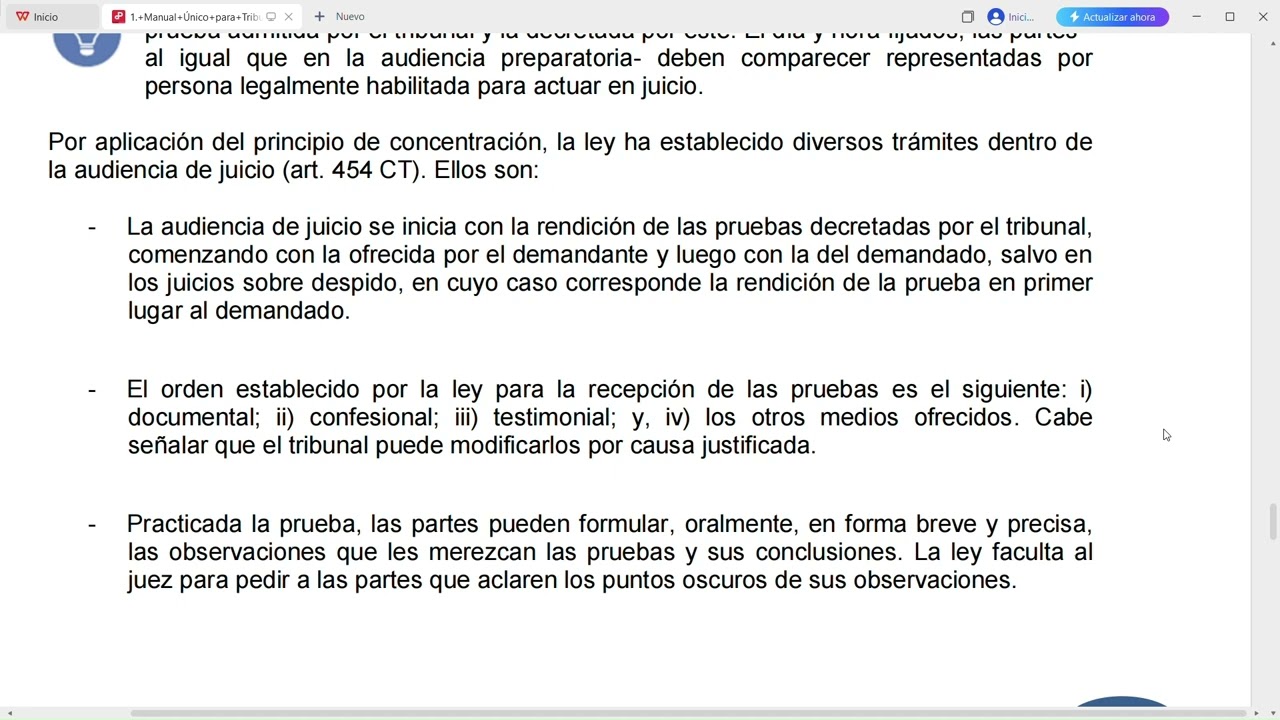 Manual examen de conocimientos generales, Poder Judicial, Chile. Cap. 7. Audiotexto