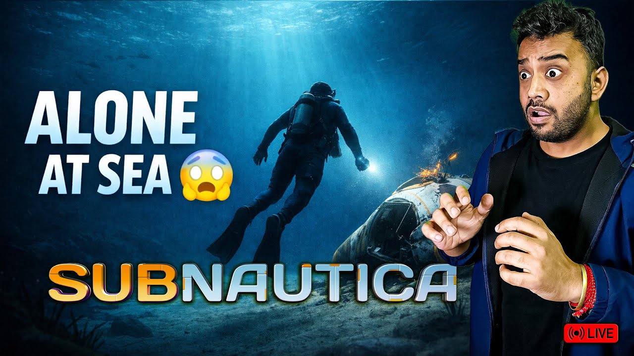 Subnautica LIVE 🔴 | Alone at Sea 😨 First Survival Begins | Budbakk Gamer