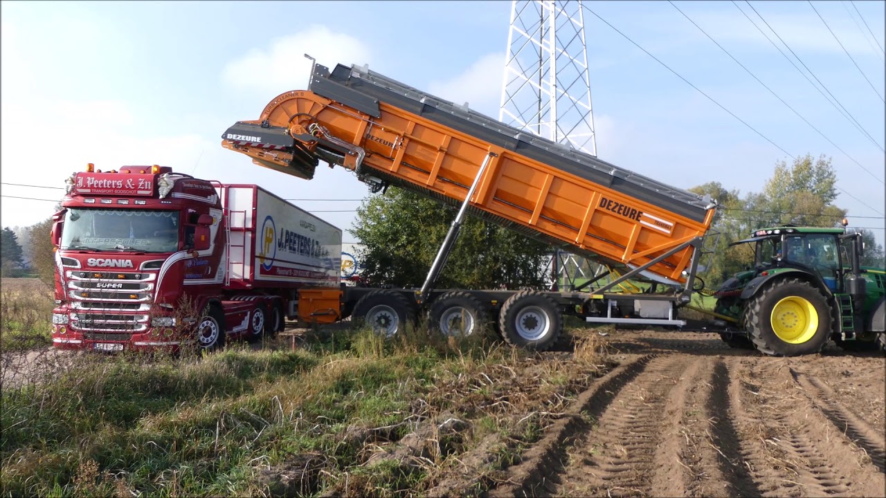 Moulaert aardappels rooien 2018 , nieuwe Dezeure Transmax