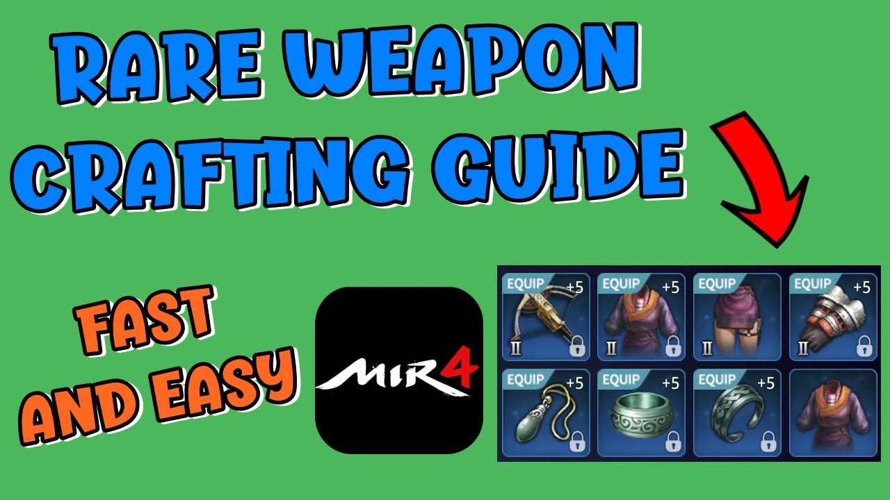 HOW TO CRAFT RARE ITEMS IN MIR4| BEGINNER CRAFTING GUIDE