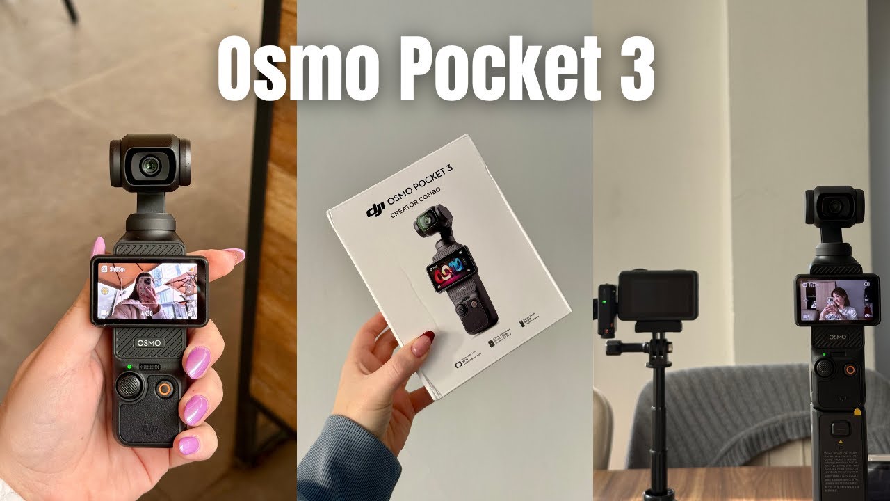 DJI OSMO POCKET 3 KUTU AÇILIMI | creator combo paketi içindekiler, ilk kameram action 3'e veda