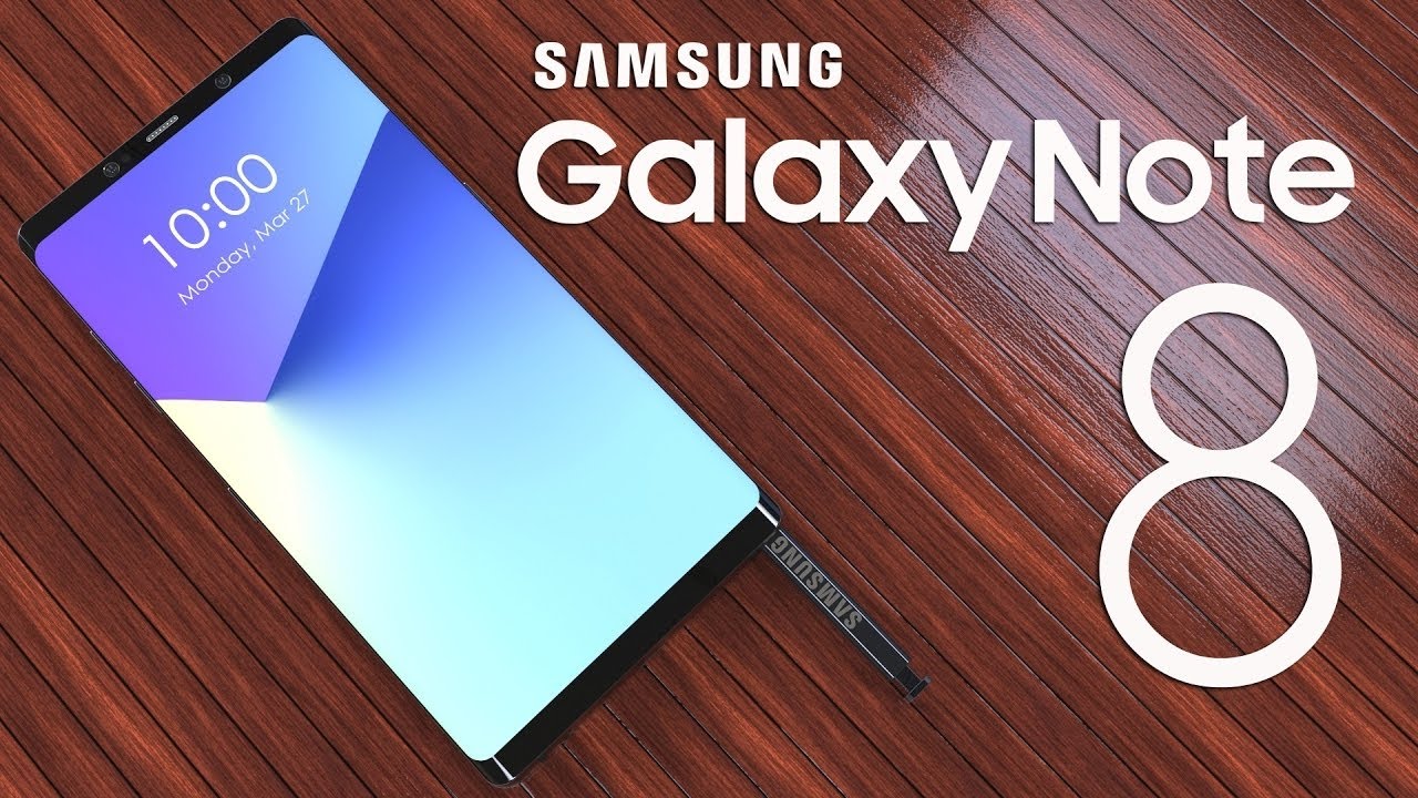 Samsung Galaxy Note 8 Stuning Final Design with 6.4inch Infinity Display(4K)