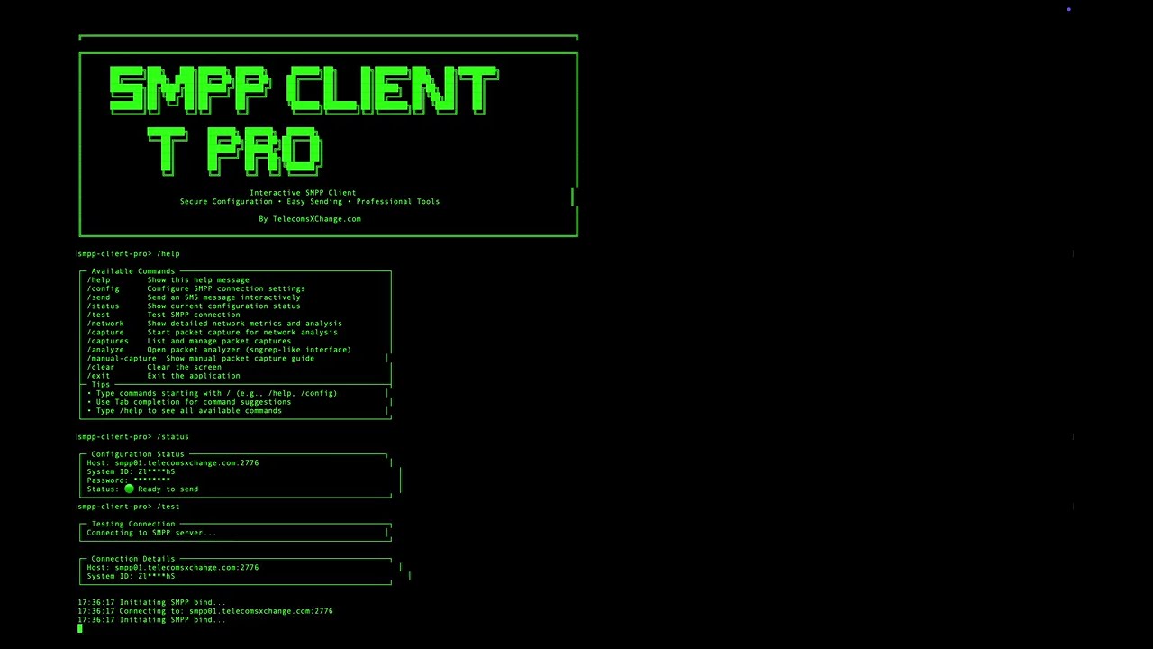 SMPP Client PRO - Advanced SMS Gateway Testing & Network Analysis Tool