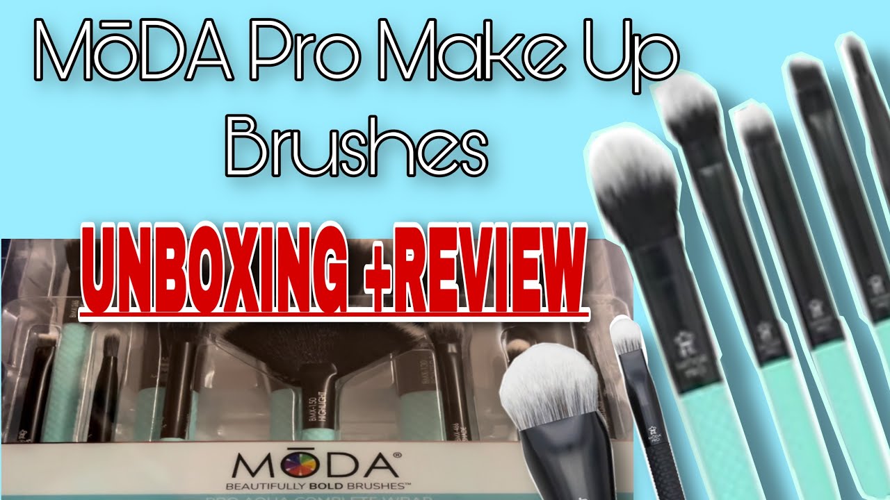 MŌDA Pro Professional Brushes Unboxing + First Impression