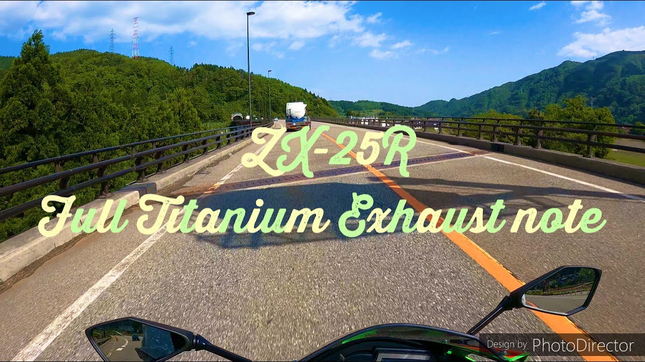 【4K】ZX-25R フルチタン エキゾーストノート 250㏄4気筒 Kawasaki  ZX-25R Full Titanium Exhaust Note