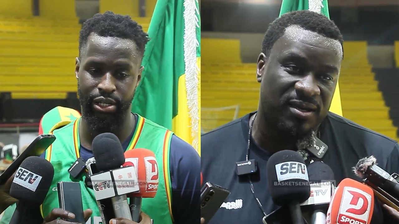 FIBAWC : Desagana Diop et Pape Moustapha Diop évoquent le tournoi et les objectifs des lions