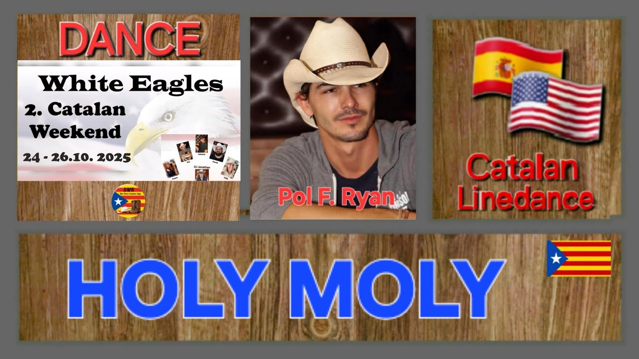 HOLY MOLY ❤️ Linedance Catalan Style by David Villellas with Pol F. Ryan #linedance #countrymusic 
