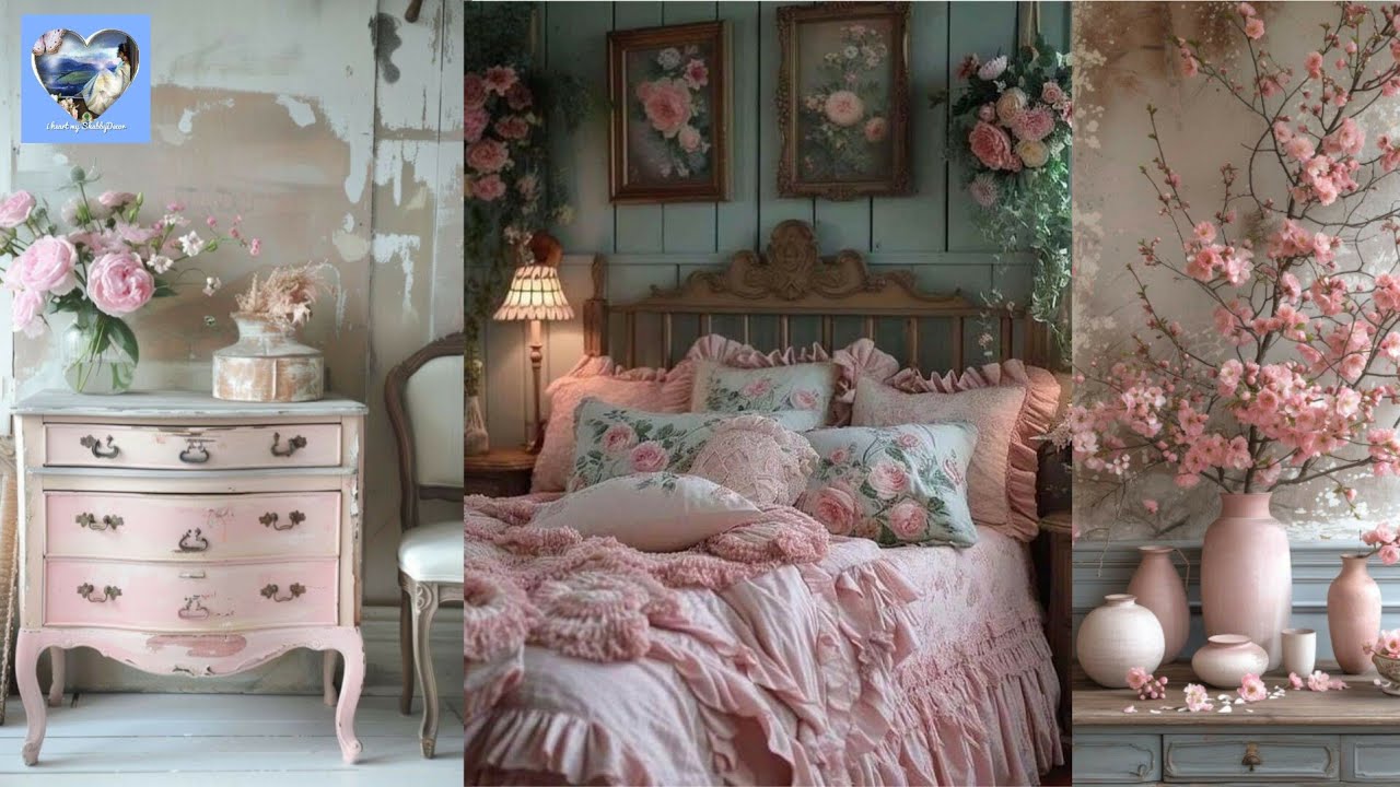 New🌸🌿 CREATE COZY PINK SHABBY CHIC SANCTUARY: Vintage Rose Decor Ideas to Revamp Your Interior Space