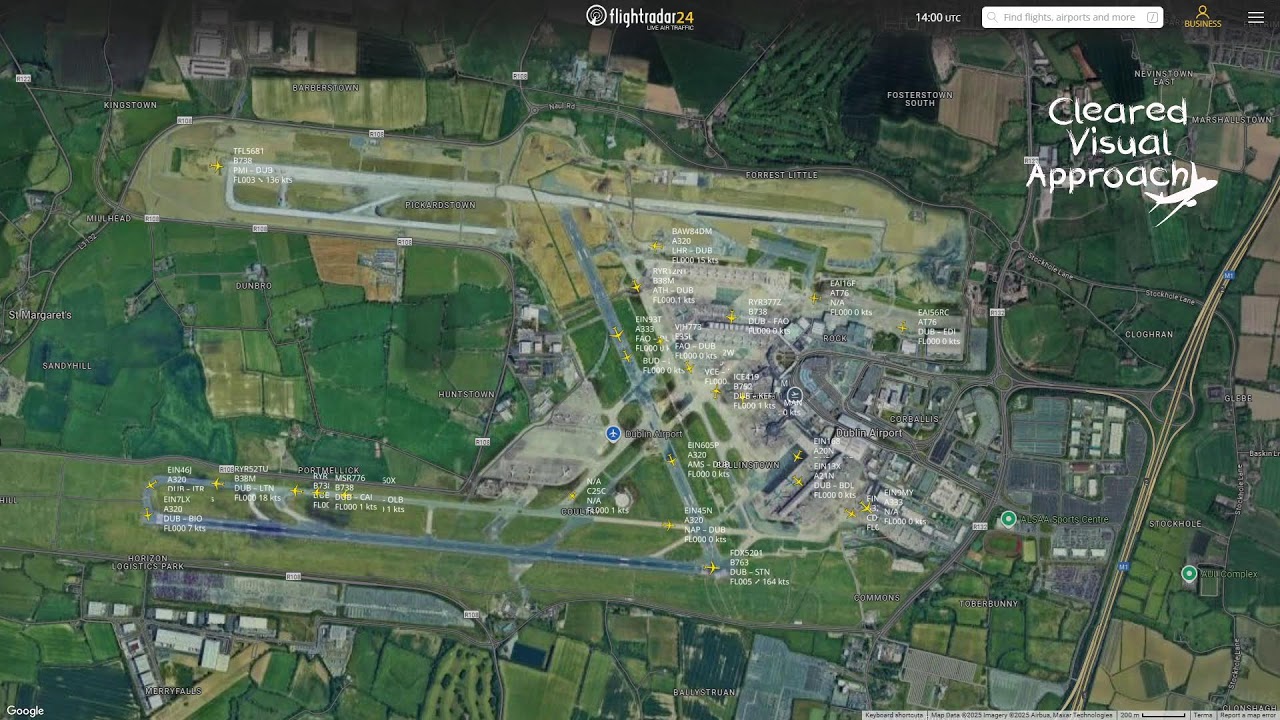 Dublin EIDW Flightradar24 Livestream with Tower / Approach Live Air Traffic Control 12/07/2025