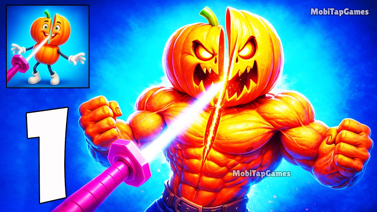 ⚔️ Sleeky Slash - Gameplay Walkthrough - Slice Showdown (iOS, Android)