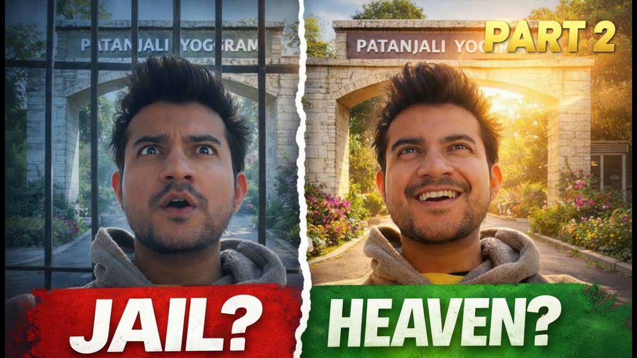 5 Days Inside PATANJALI YOG GRAM PART 2 | Jail or Heaven ? #patanjaliyoggram #yogaretreat