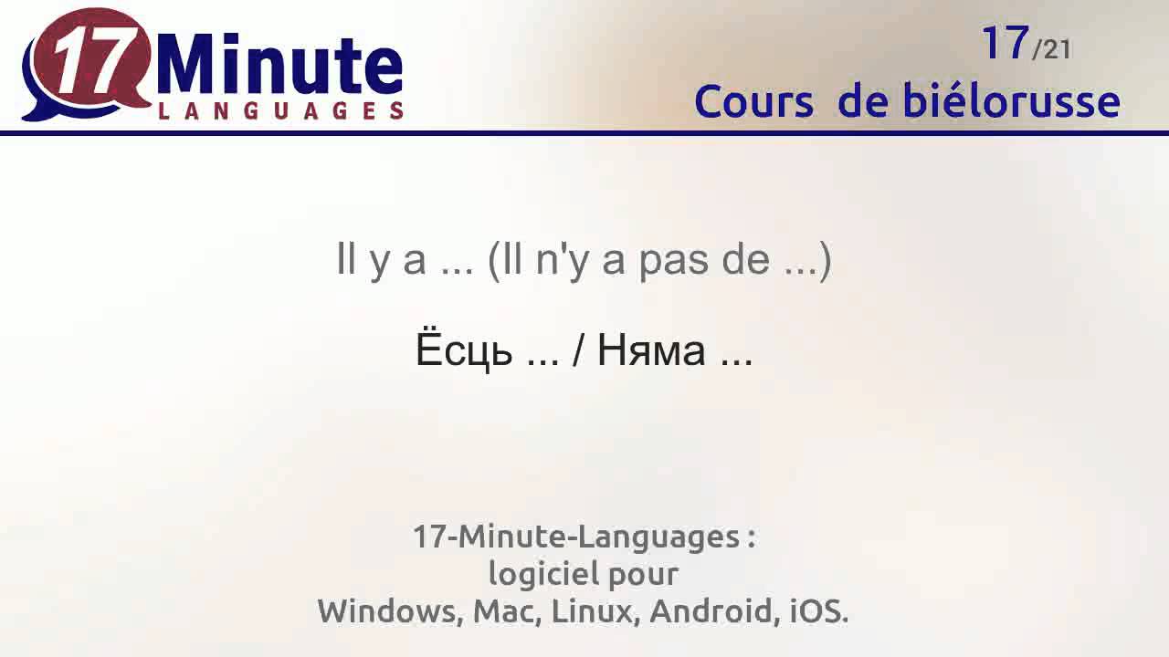 Cours  de bi&eacute;lorusse gratuit (vid&eacute;o)