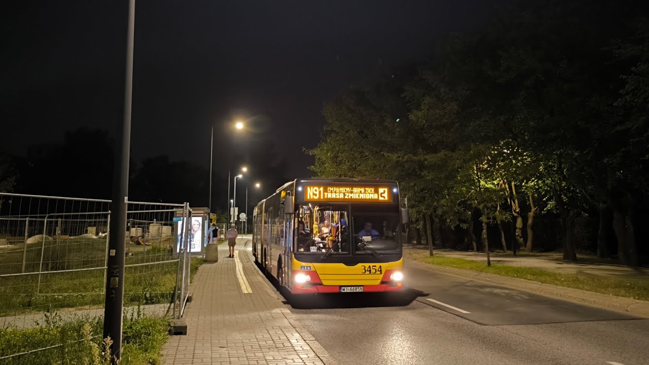 MAN NG363 Lion's City G #3454 [🚍N91] MZA Warszawa