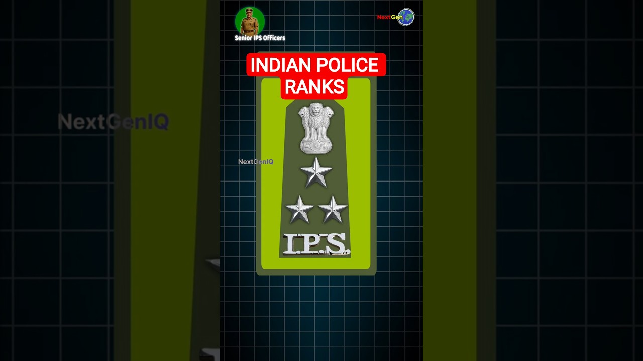 Indian Police Ranks Explained in Simple Way | #IndianPolice #Education