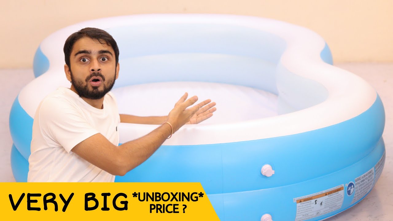 My Biggest Inflatable Swimming Pool ! BestWay Inflatable Jumbo Size (8.7) Kids & Adult Swimming Pool