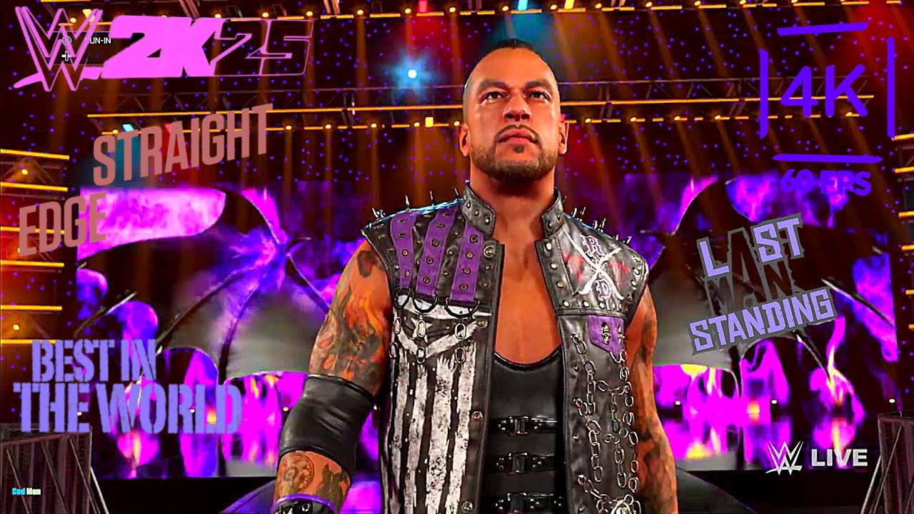 Wwe 2K25 Cm Punk vs Damian Priest | Last Man Standing | Wwe Championship | 4k60Fps | ⭐⭐⭐⭐