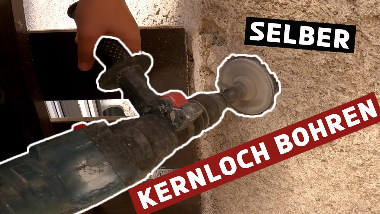 Kernlochbohrung selber machen | Freihand mit 15&euro; Bohrkrone