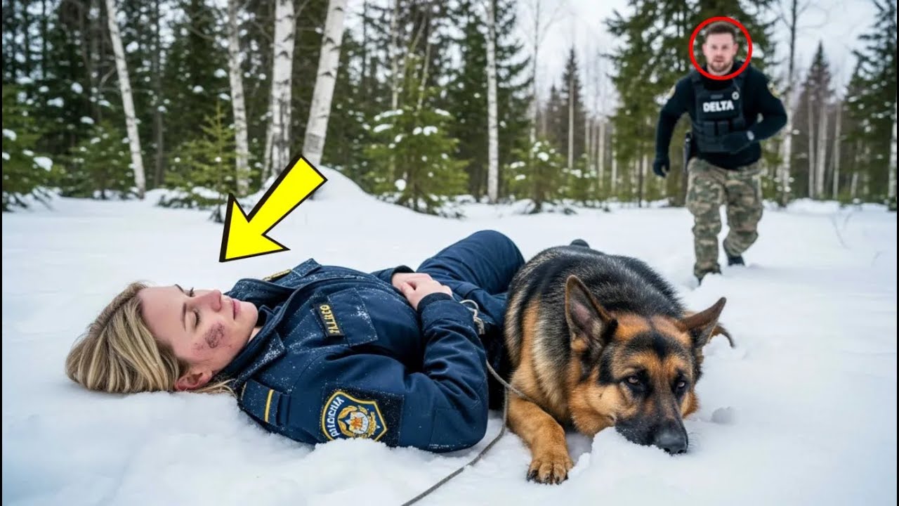 Veterán našel spoutanou policistku a jejího psa ve sněhu to, co následovalo, lámalo srdce.