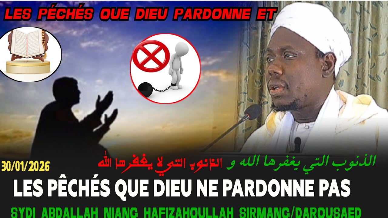 Les péchés que Dieu pardonne et les péchés que Dieu ne pardonne pas